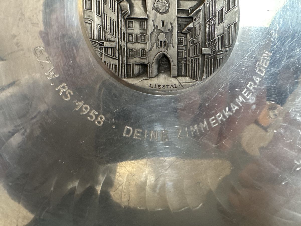 Piatti: SIGG SIGAL hand hammered Teller Liestal 1958 – Usato da Zürich venduto da Brockiwelt 3