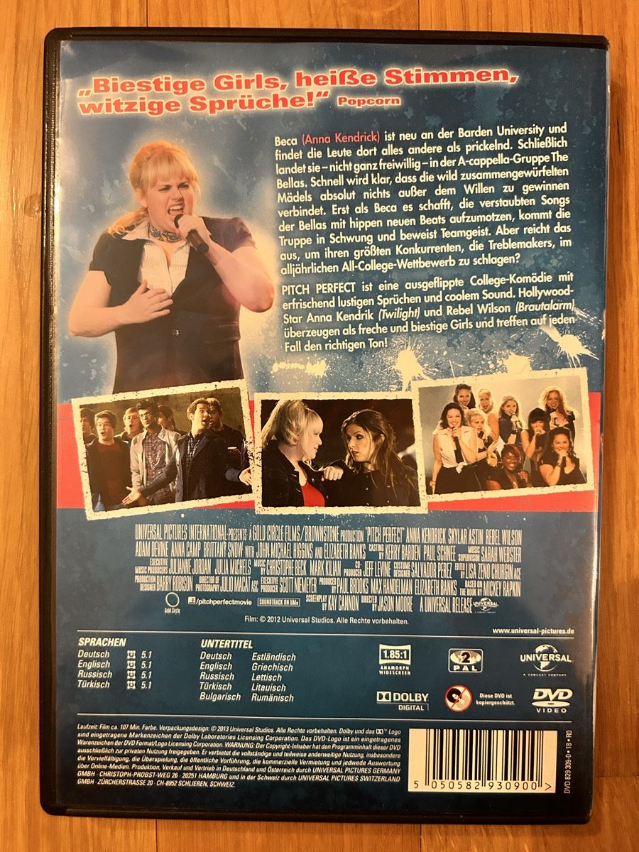 Tutti i DVDs: DVD Pitch Perfect – Usato da Kloten venduto da ver_t568 1