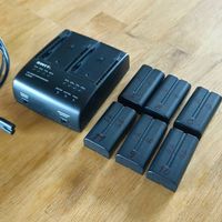 Batteries (alternative à Sony NP-550/570) et chargeur double