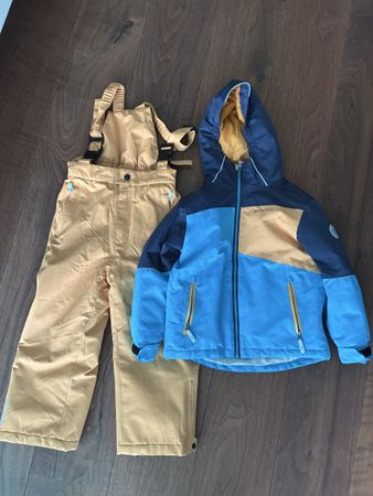 Skianzug 46 Nord blau gelb TOP Zustand