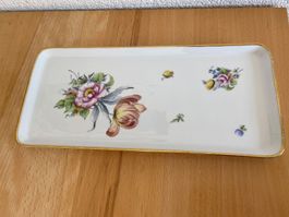 Antike Porzellan Cakeplatte handbemalt