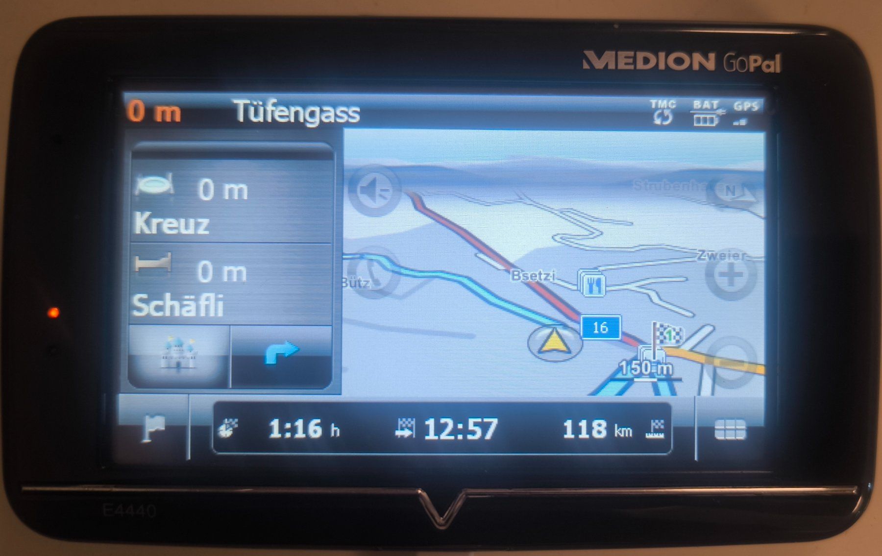 Medion Navigatori: Medion GoPal E4440 Navigationsgerät 4,3" – Usato da Gams venduto da MissTraveller 1