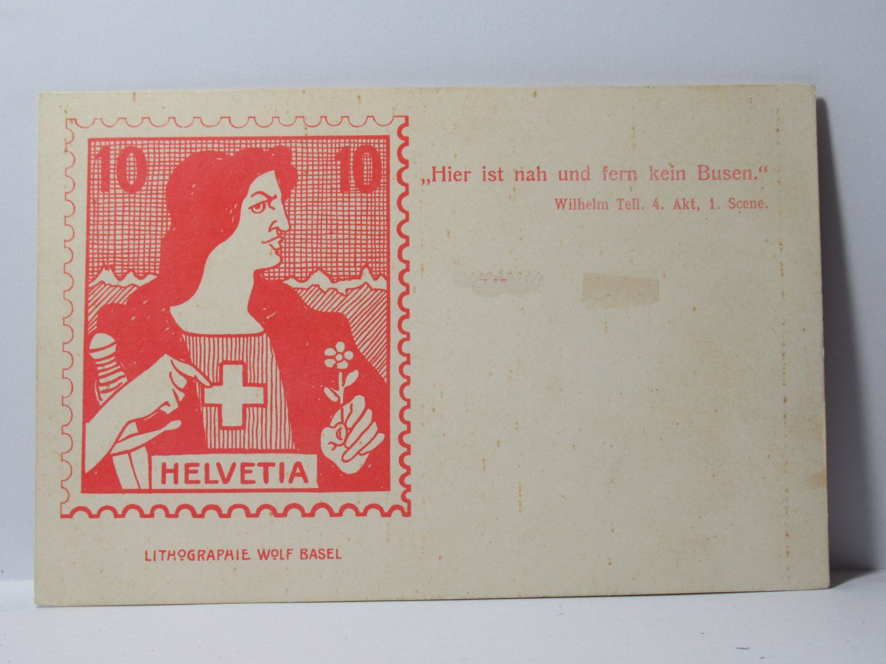 Cartoline postali: Helvetia  ,  Lithographie  Wolf Basel – Nuovo (secondo la descrizione) da Grenchen venduto da Bluemchen1900