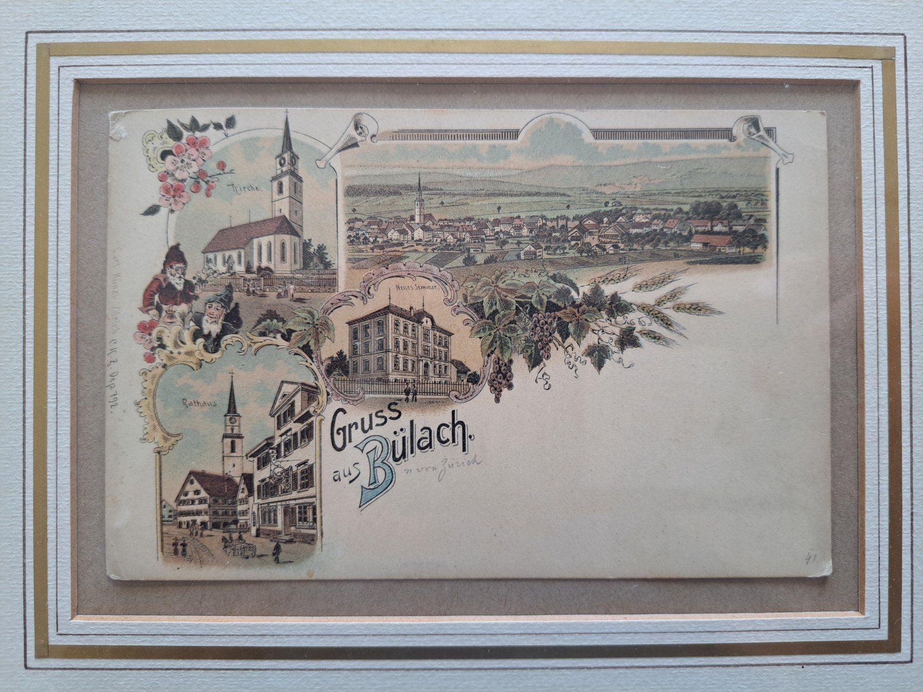 Cartoline postali: Alte Ansichtskarte Gruss aus Bülach – Usato da Borex venduto da Bieterpiet 1