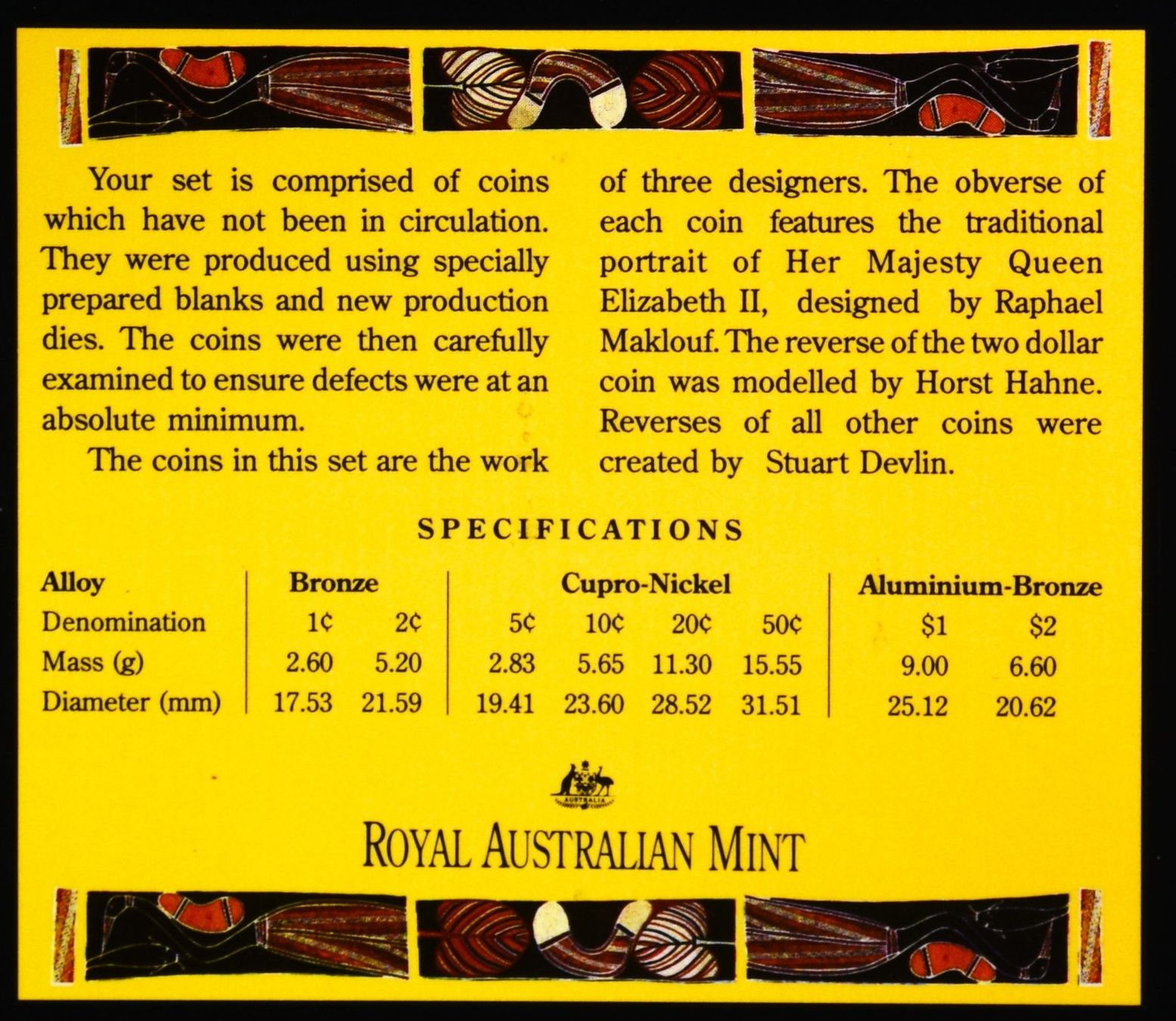 Alle Münzen: 1990 / AUSTRALIEN / UNCIRCULATED COIN SET – Neu (gemäss Beschreibung) aus Luzern von piro12 3