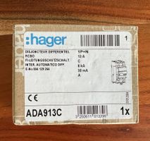 ADA913C - FI/LS-Schalter Hager C 13A 30mA