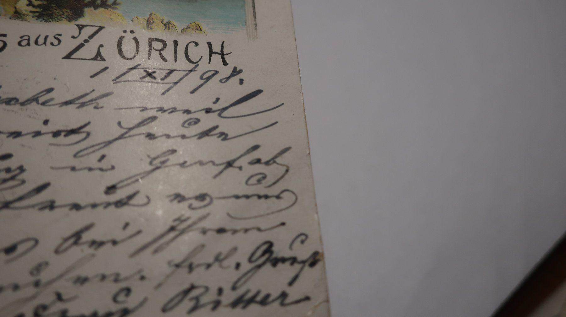 Ansichtskarten: Gruss aus Zürich 1898 – Gebraucht aus Cormoret von Pascalll2001 3
