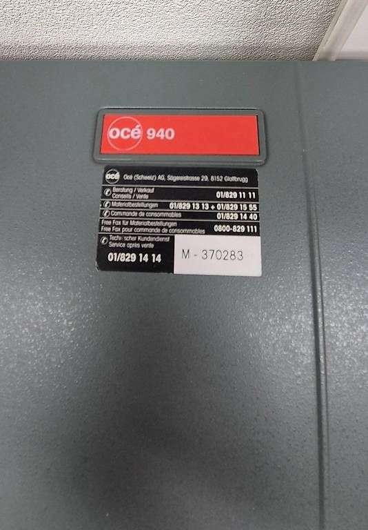 Toutes les machines: Océ 940 Offline Faltmaschine – D'occasion à Zürich par tppx 1