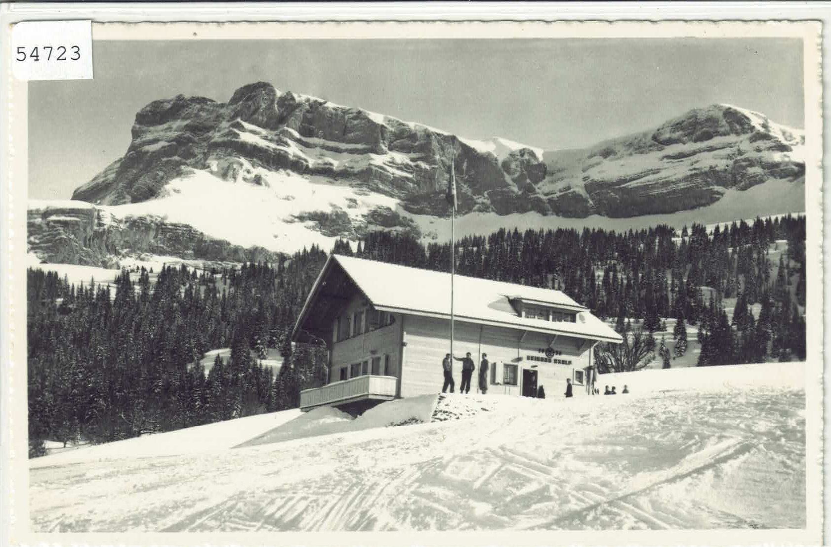 Cartoline postali: Skihaus Axalp ob Brienz - animee – Usato da Ettingen venduto da Kartenplanet