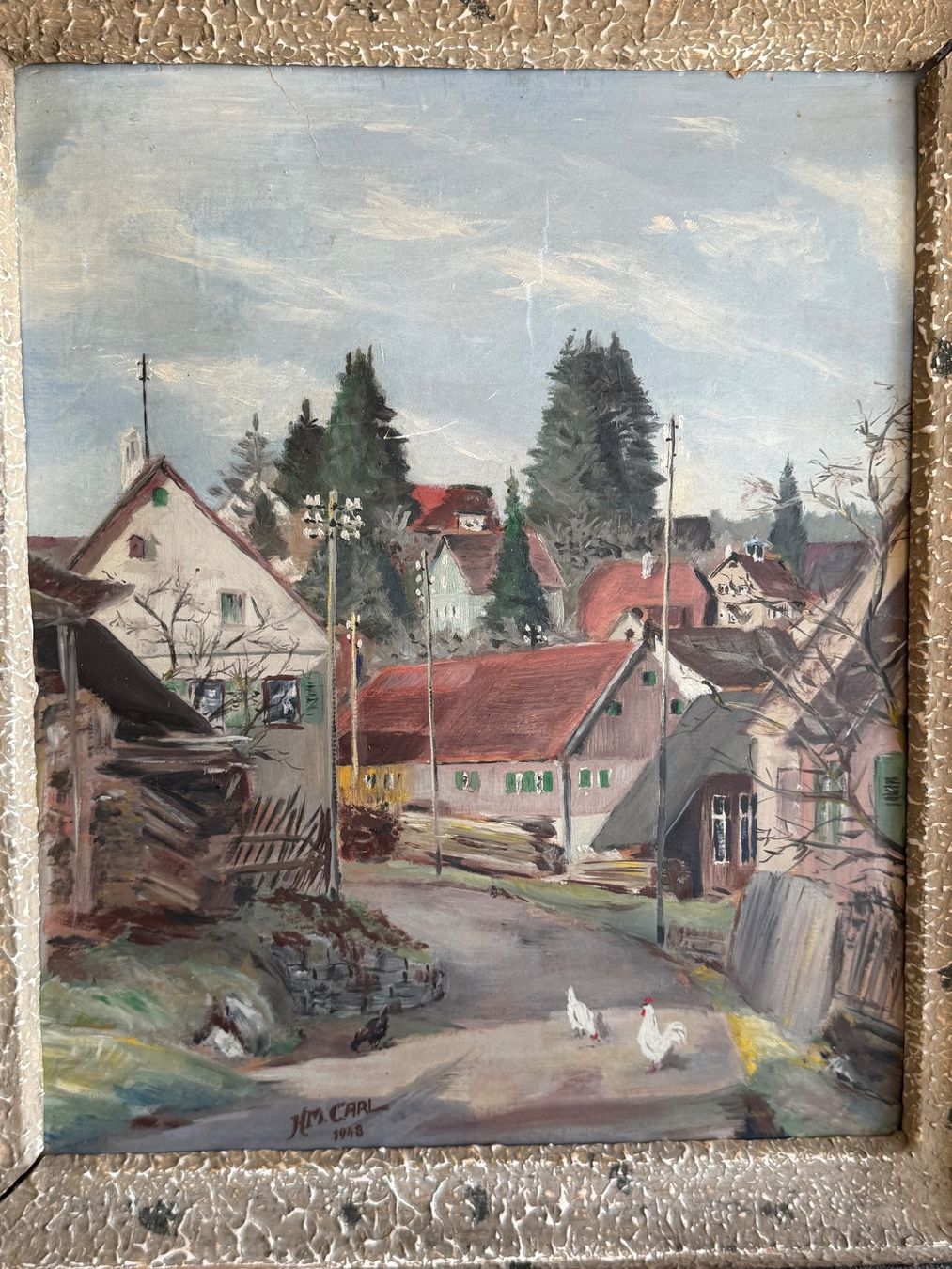Dipinti: HM. CARL 1948 Original Gemälde – Usato da Basel venduto da PAUL_ART 1