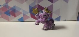 Sammelfigur Einhorn lila mit Krone und Stern gebraucht