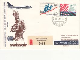 SLH RF 82.4 aU  Genève-Rio de Janeiro