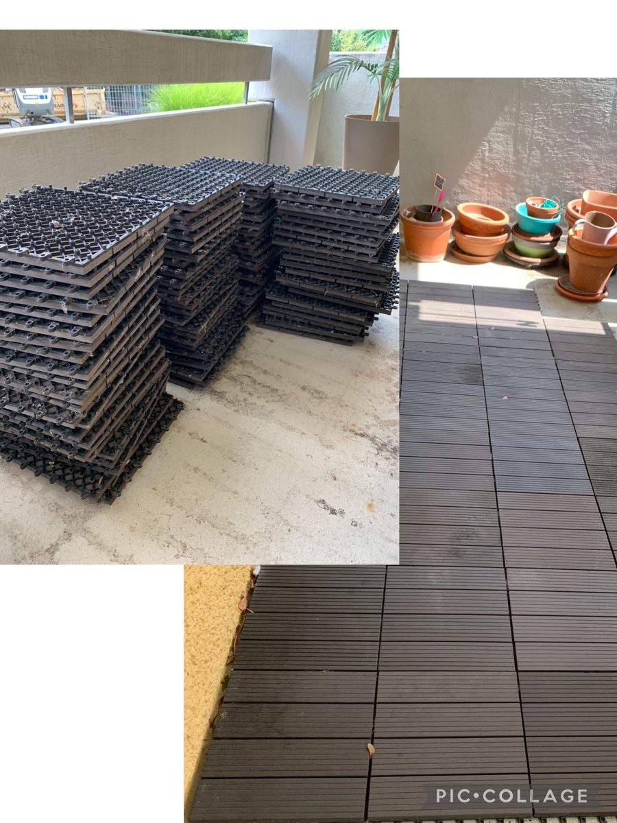Rivestimenti per pavimenti: 115 Bodenplatten für Balkon oder Terrasse – Usato da Regensdorf venduto da Dagobert1972 1