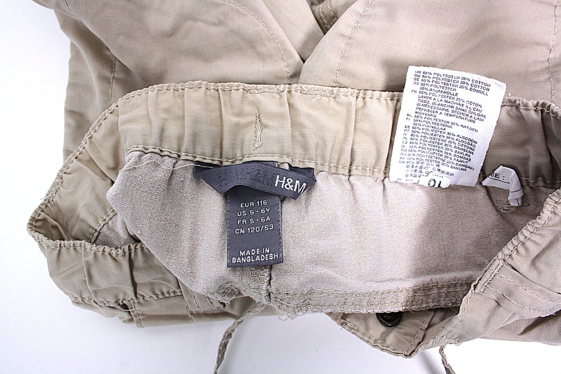 H&M Pantaloni: H&M kurze beige Hose Gr. 116 – Usato da Zollikofen venduto da Restwert_Zollikofen 2