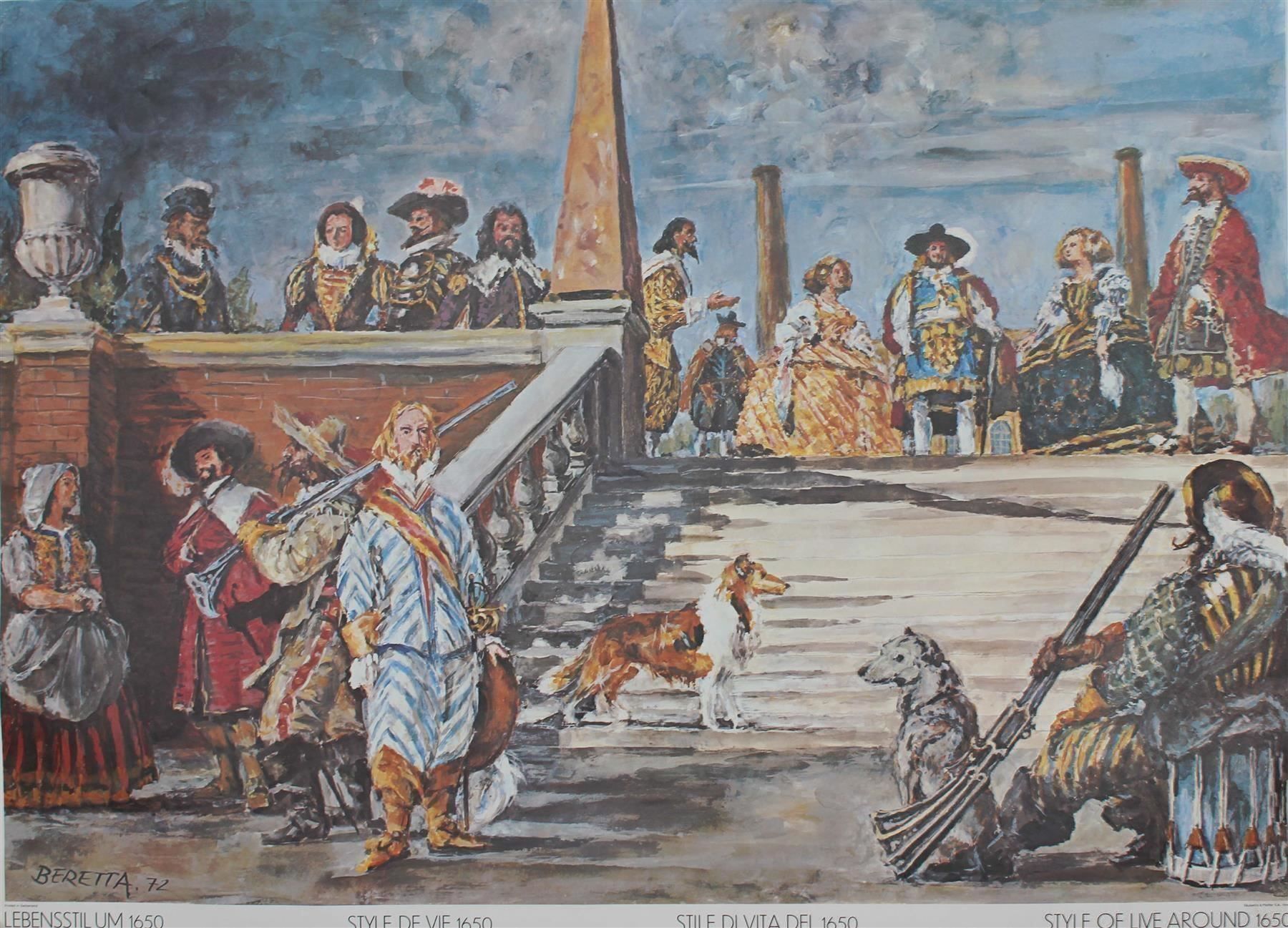 Foto & Immagini: Schulwandbild Nr. 166 LEBENSSTIL um 1650 – Usato da Härkingen venduto da sammelbecken 1