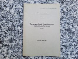 Weisungen für die Verschiebungen motorisierter Verbände