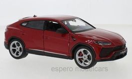 Lamborghini Urus seit 2018 rot / schwarz      1:24 von Welly