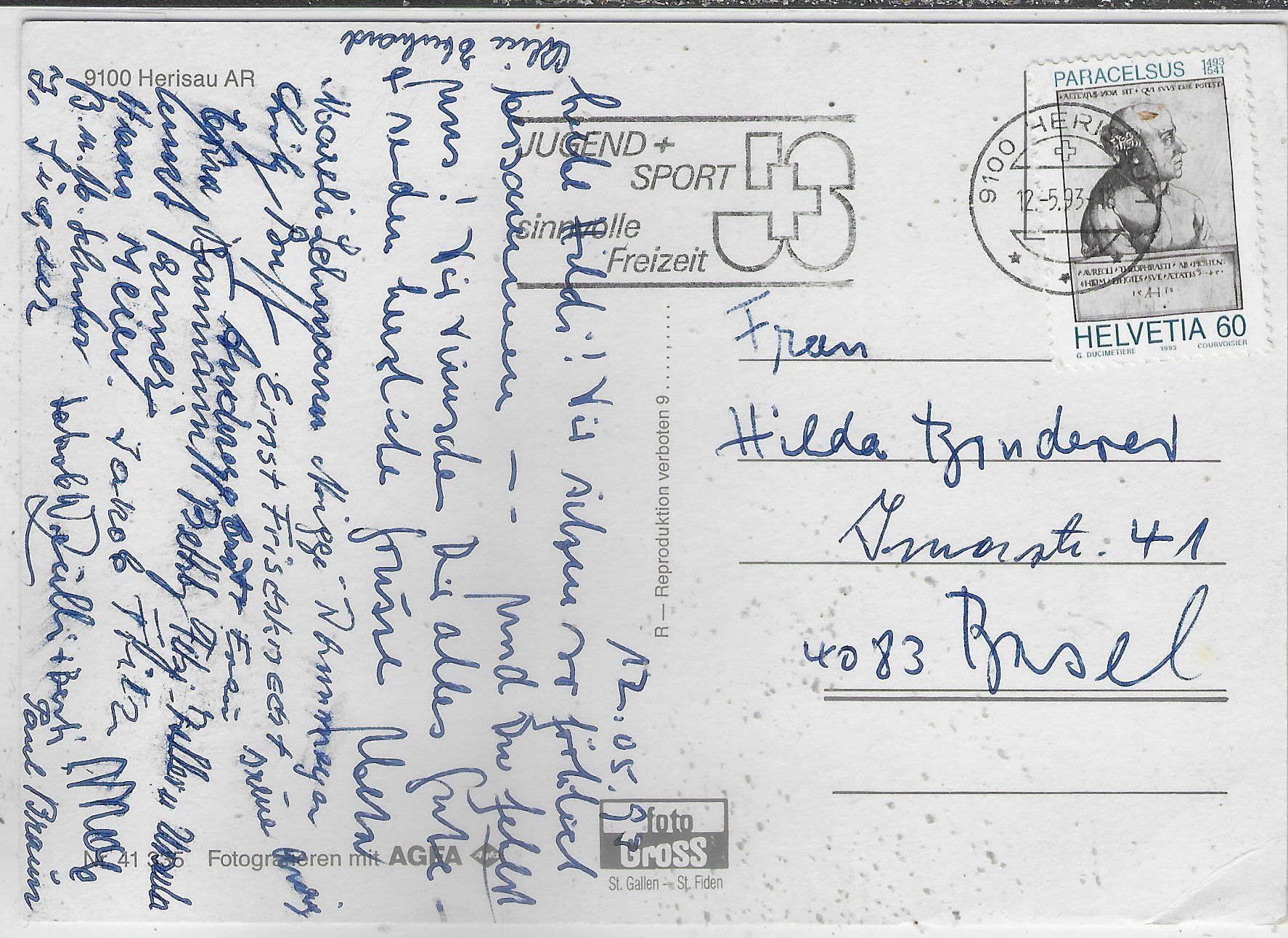 Cartoline postali: Herisau - Multiview – Usato da Ettingen venduto da Kartenplanet 1