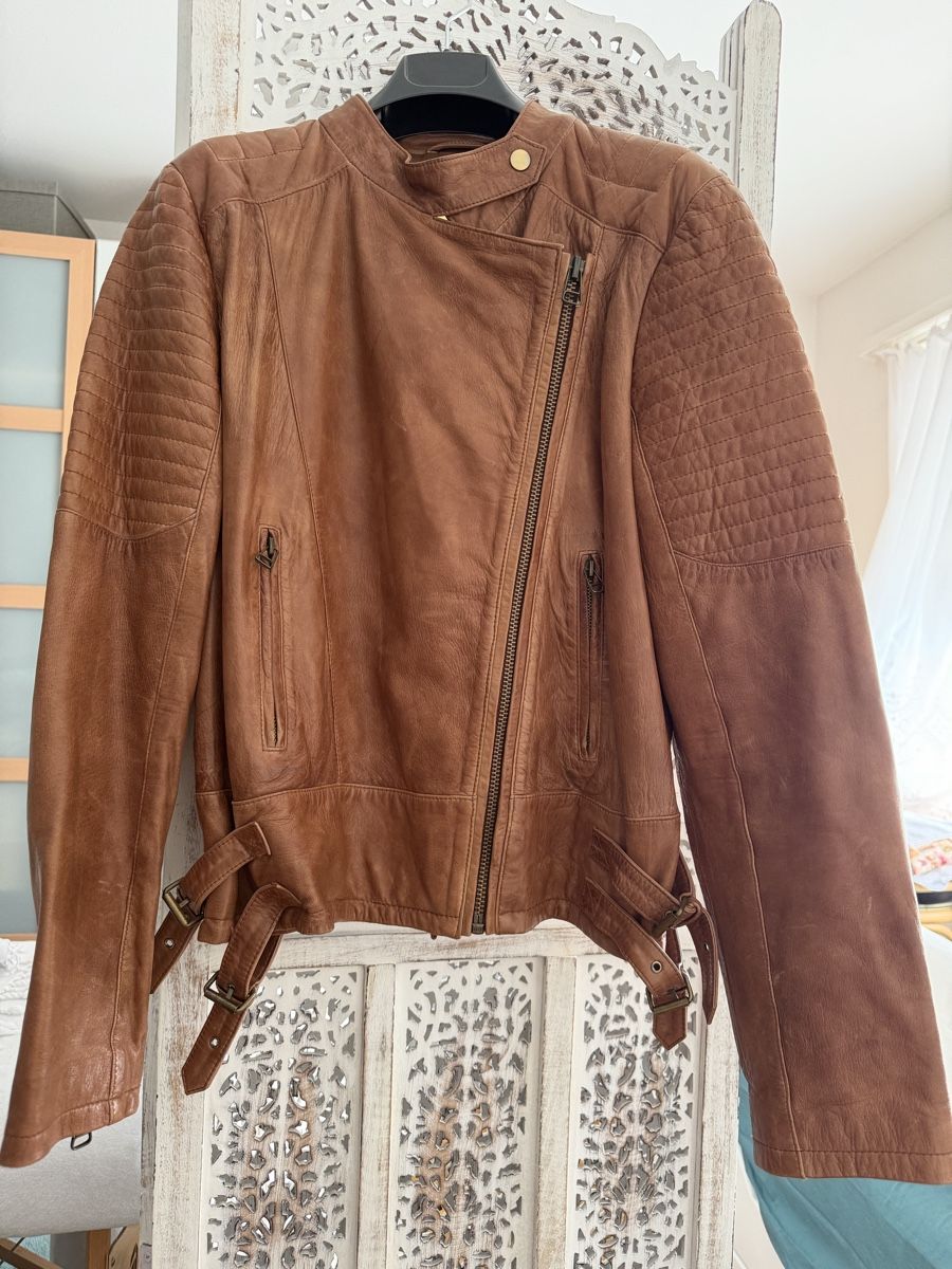 Mango Giacche: Neuwertige Lederjacke XL – Nuovo (secondo la descrizione) da Küsnacht ZH venduto da sabinamari 1