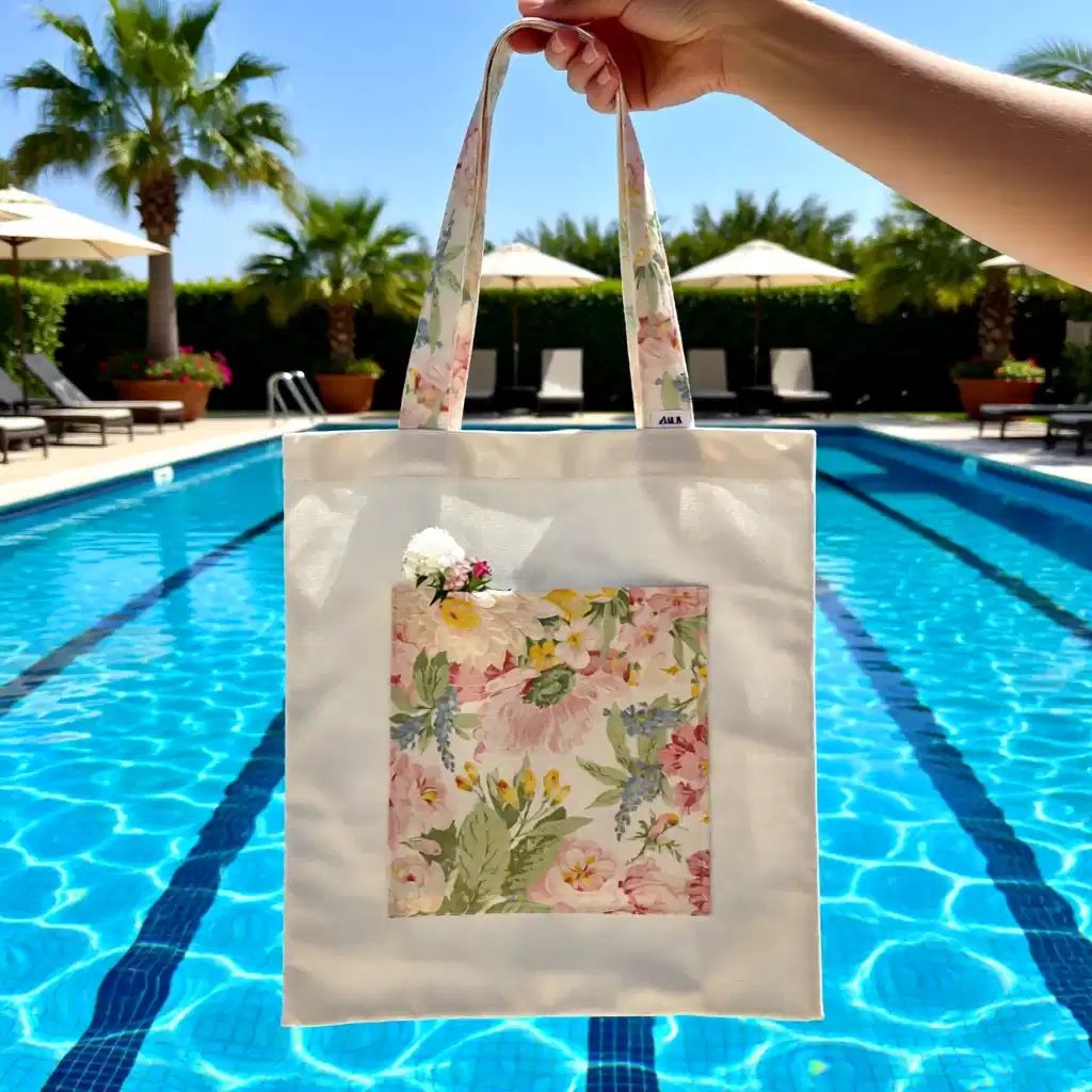 Borse da donna: Stofftasche - Beach bag Floral - Handgemachte - Neu! – Nuovo e nell'imballaggio originale da Vals venduto da ABA-Atelier 3