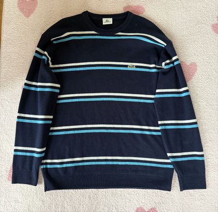 Lacoste Sport Pullover, Grösse M, gestreift, Top Zustand!