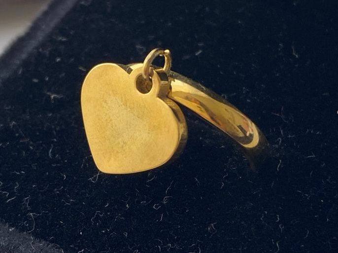 Anelli: 18KGP Goldene Herz Edelstahl Ring – Nuovo (secondo la descrizione) da Givisiez venduto da dor_xb9k 2
