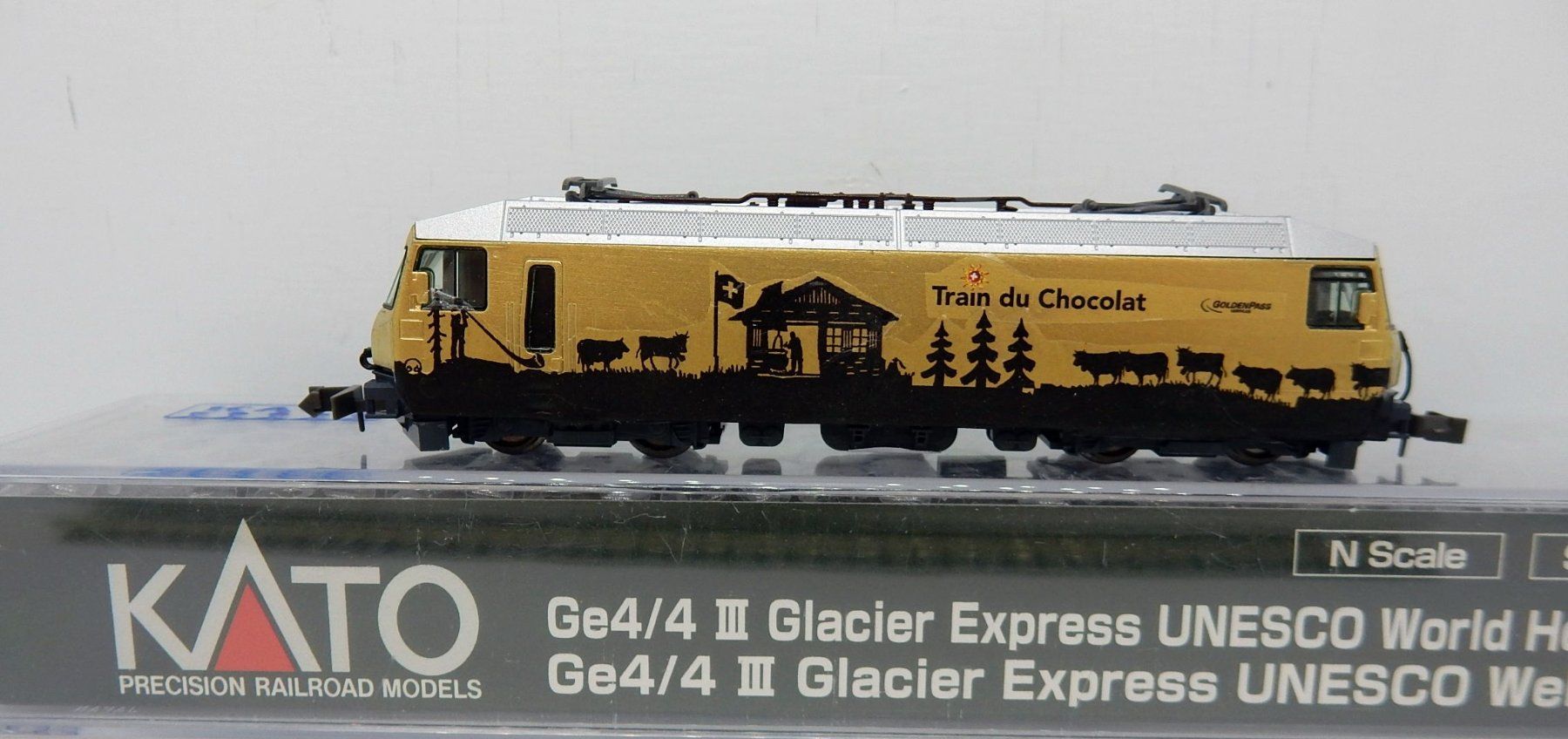 Kato Modellini di ferrovie: N - MOB   Motrice Ge 4/4 III   -"Train chocolat " - – Nuovo (secondo la descrizione) da Locarno venduto da Gudrun2 1