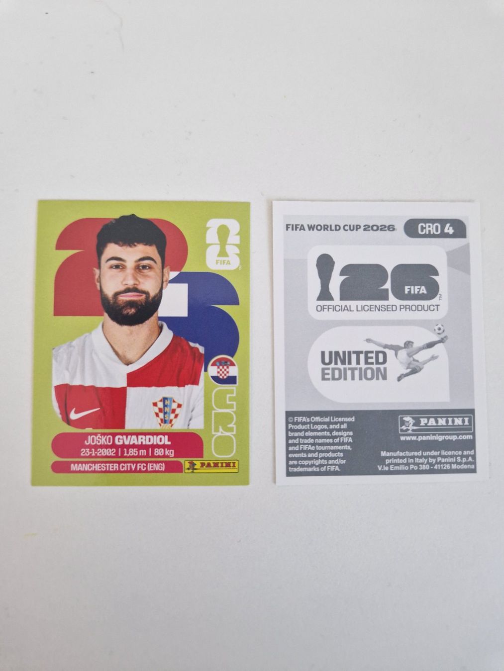 Panini Cartes à collectionner: Panini Sticker CRO4 – Neuf (Voir description) à Stüsslingen par white_angel86