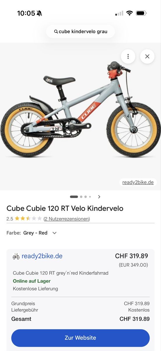 Cube Biciclette: Cube Kindervelo – Nuovo (secondo la descrizione) da Erlenbach ZH venduto da SJulie_ 5