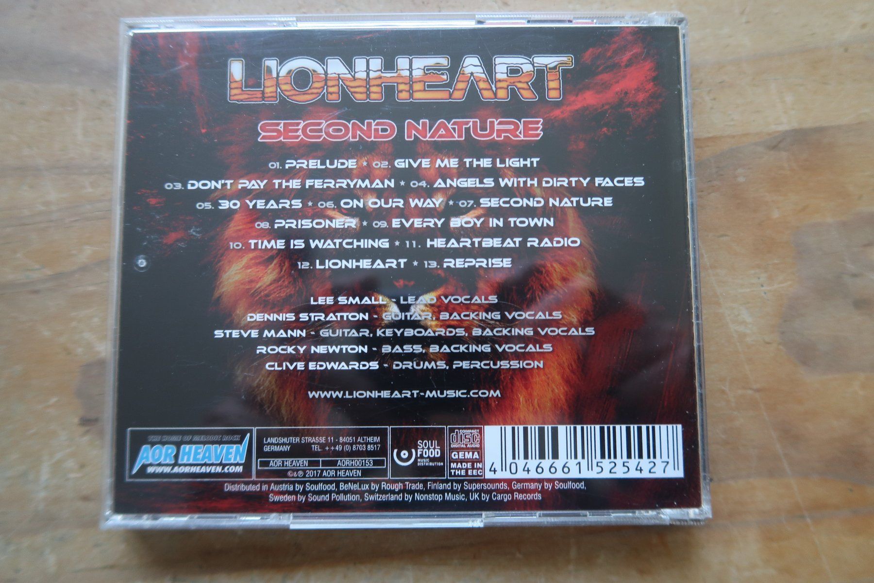CDs: LIONHEART - SECOND NATURE - AOR MELODIC ROCK CD – Gebraucht aus Basel von Patiscat 1