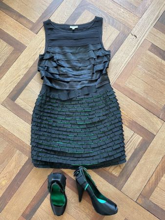 LAST CHANCE! Karen Millen Bow Kleid + gratis Satin Pumps