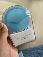 Silicone electric facial cleanser blue new in box