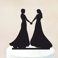 NEUER schwarzer Topper Hochzeit zwei Frauen - 221708