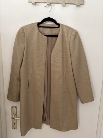 Mantel Hallhuber beige/gold Grösse 38 guter Zustand