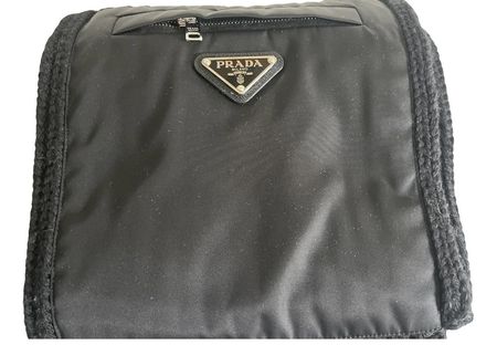 Prada Schal, Re-Nylon, schwarz, 150x20, NP 790 CHF