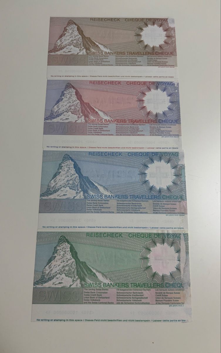 Banknoten: Reisecheck-Cheque de voyage Specimen – Neu (gemäss Beschreibung) aus Le landeron von santa_99 1