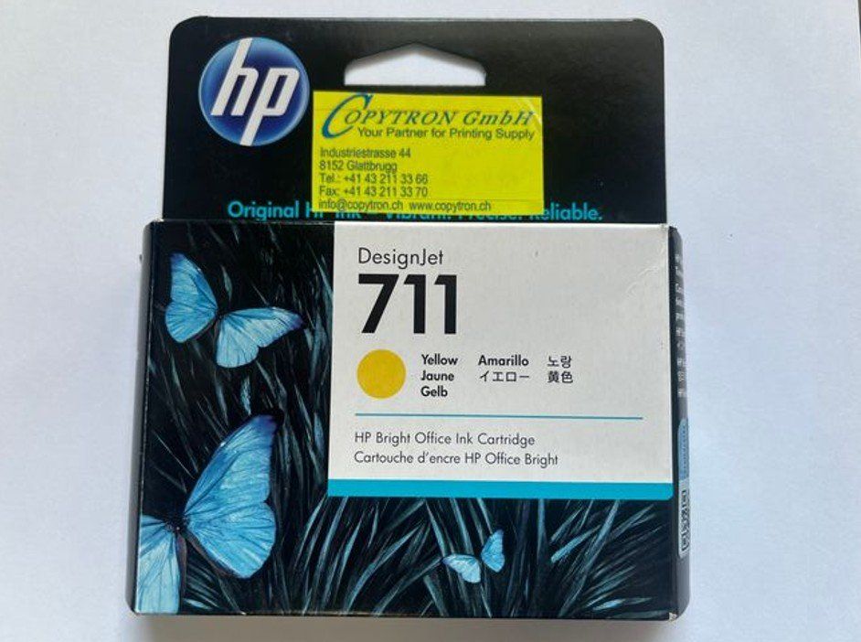 HP DesignJet T100/T120/T125/T130/T520/T530 Ink, 711 / CZ132A (Neu und ...