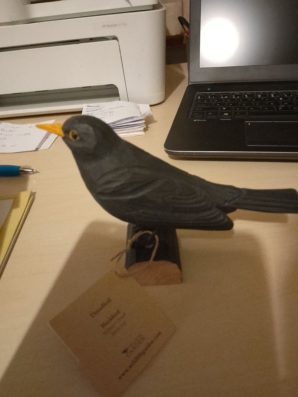 Statuette: Amsel holzgeschnitzt – Nuovo (secondo la descrizione) da Weinfelden venduto da PaterPio1968