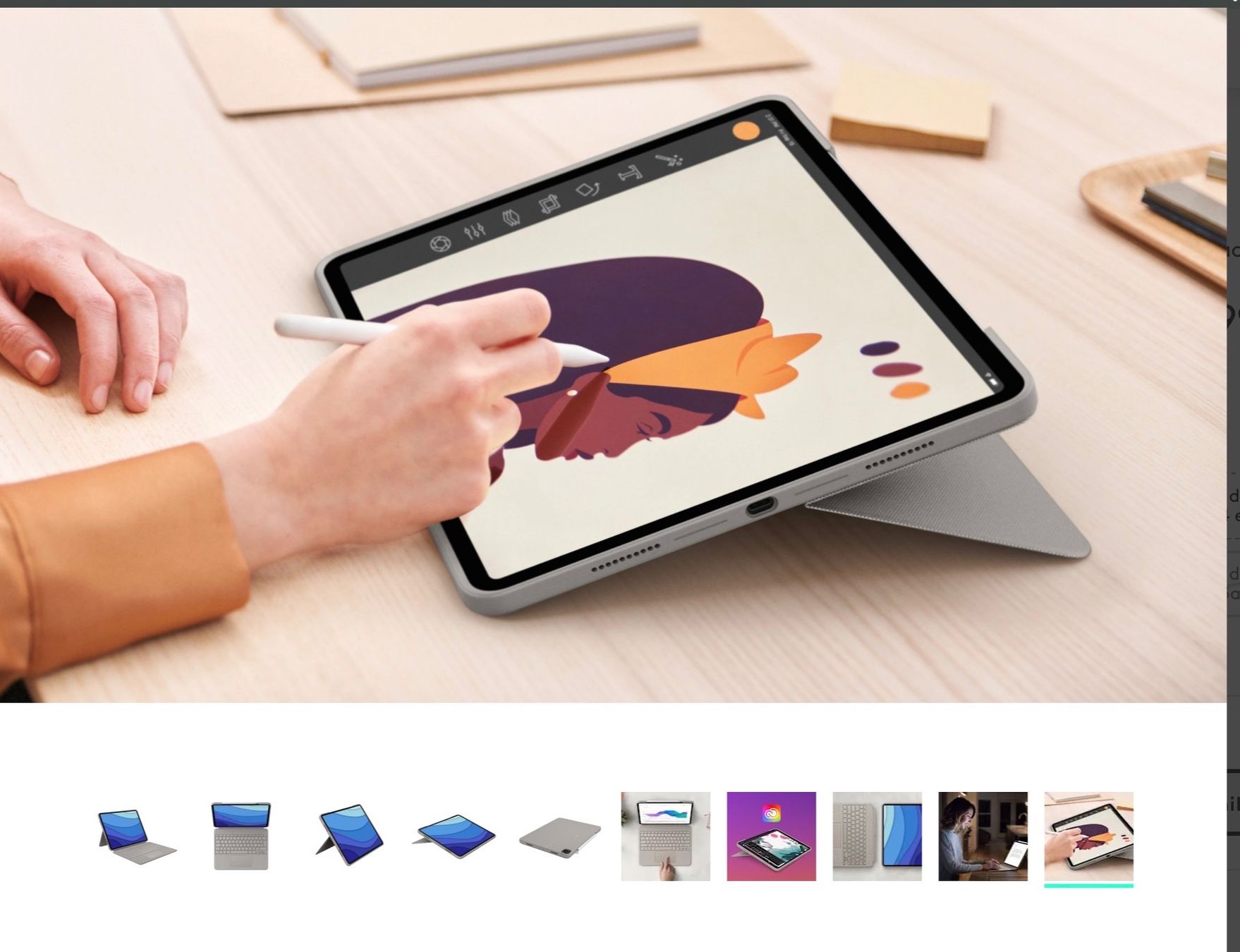 Logitech Tastiere: Logitech Combo Touch iPad Pro 11 + apple pencil – Usato da Giubiasco venduto da nofi85 5