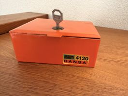 Geldkassette mit Münzfach und Schlüssel 