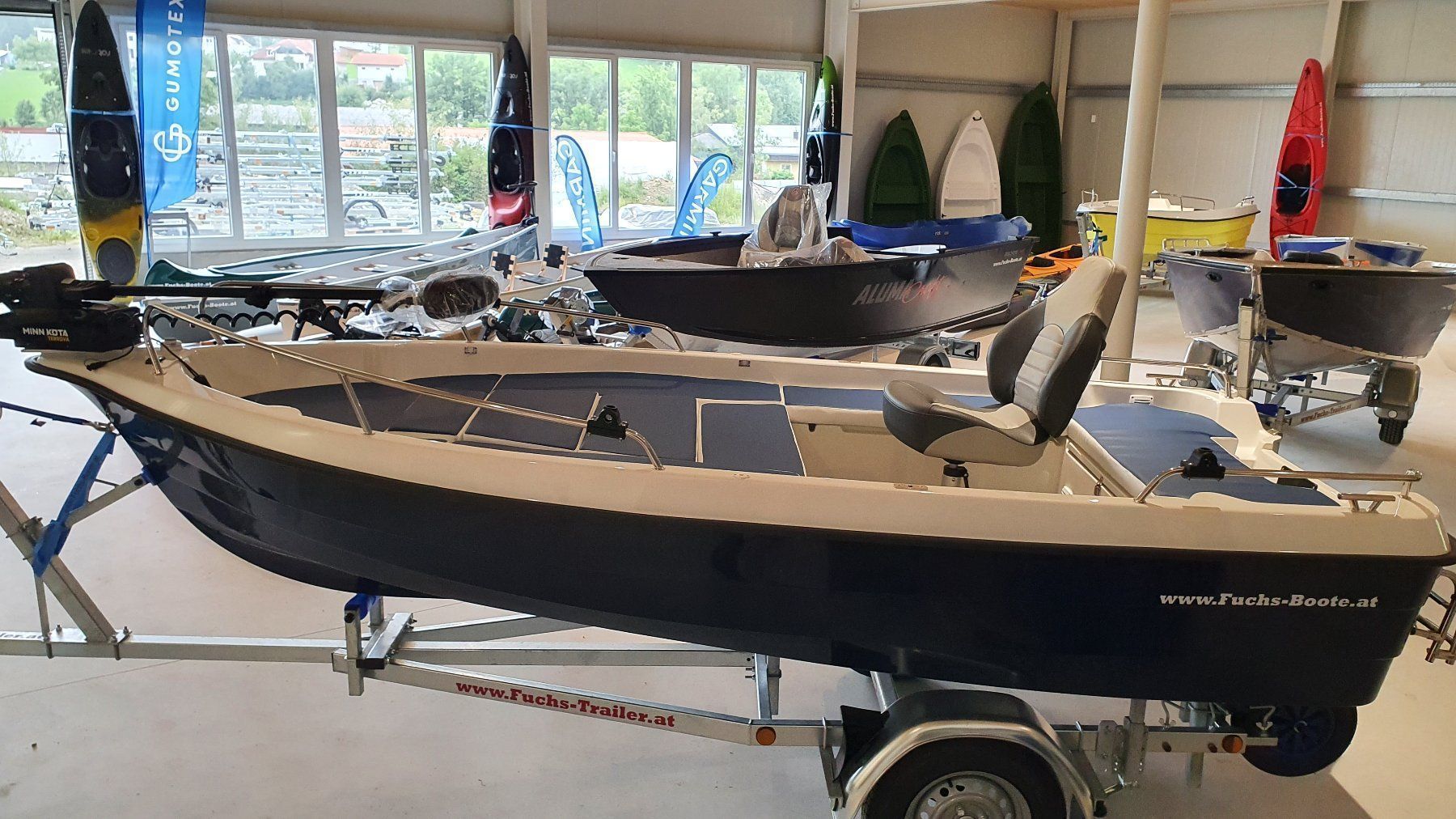 Barche: LAGERND NEU 420 DELUXE Boot Motorboot Ruderboot GFK Boot – Nuovo e nell'imballaggio originale da Aigen Schlägl venduto da Fuchs-Boote 8