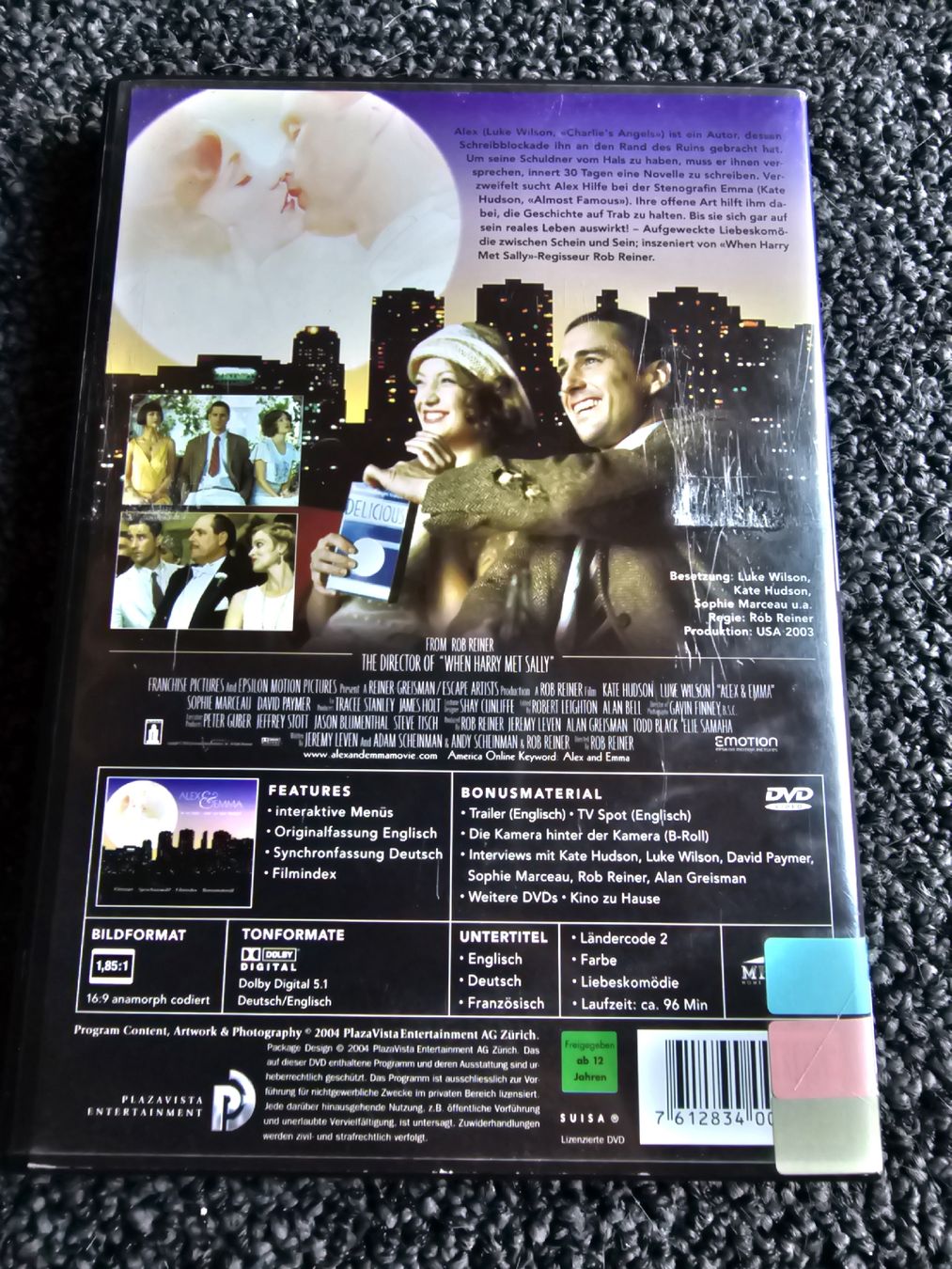 Tutti i DVDs: Alex & Emma (21977) – Usato da Ruswil venduto da jan_bxl5 1