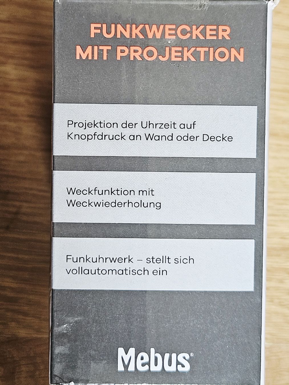 Sveglie: Mebus Funkwecker mit Projektion - Originalverpackt. – Nuovo e nell'imballaggio originale da Neftenbach venduto da Wummwila 3