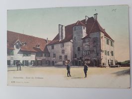 Alte Ansichtskarte Colombier Cour du Château guter Zustand R