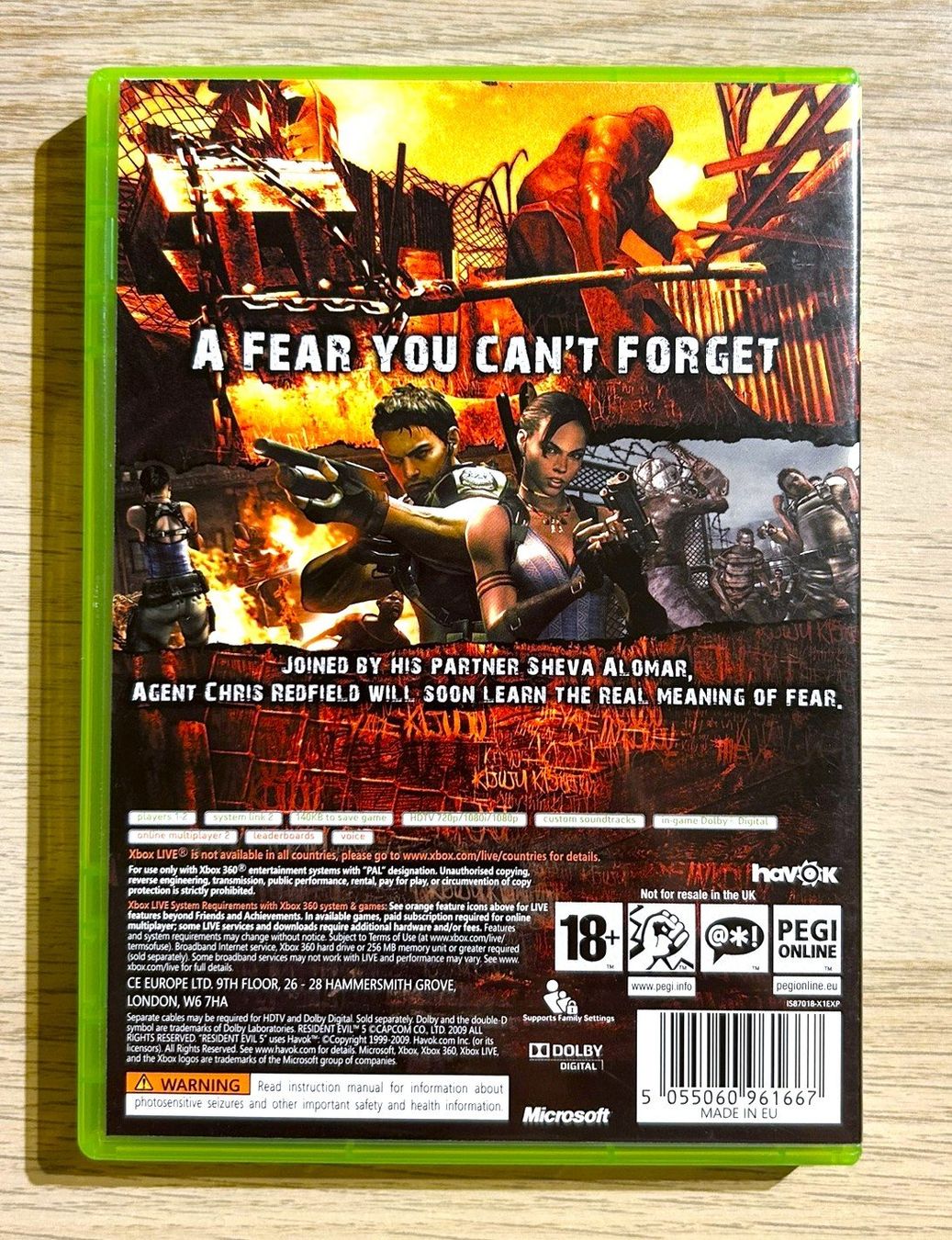 Microsoft Giochi: Resident Evil 5 Xbox 360 – Usato da St. Gallen venduto da Alpine.Arcade 1