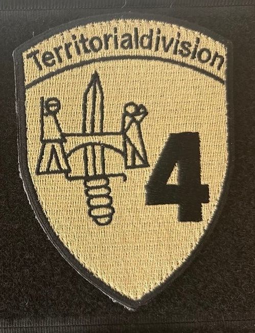 Schweizer Armee Toppe: Patch Schweizer Armee Ter Div 4 – Usato da Hausen am Albis venduto da MACV62
