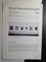 Berner Kunstmitteilungen 1973 Kunst Museum Bern