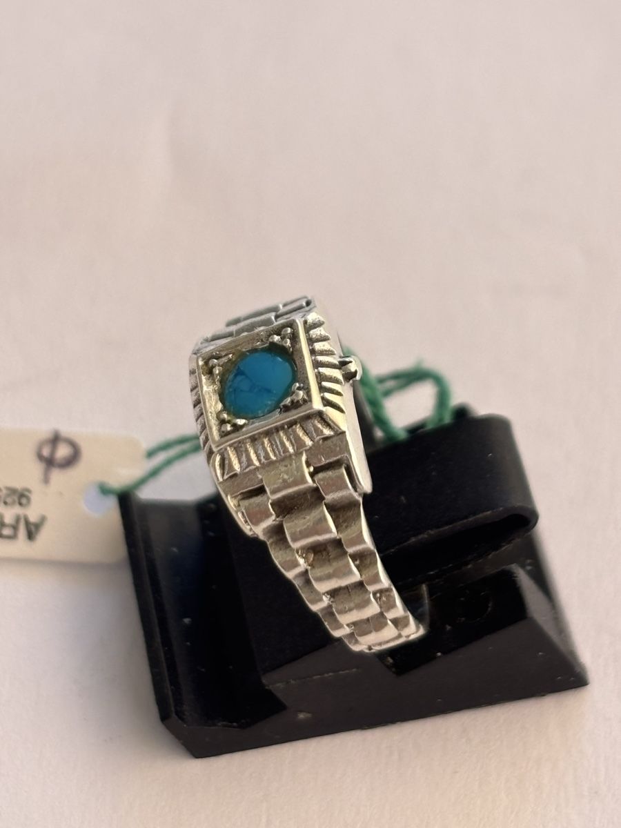 Bagues: Ring Silber mit Tuerkis Argent 925 – D'occasion à Langnau am Albis par flusspflege 1