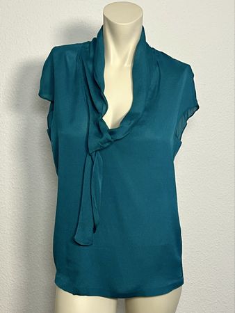 💙 Escada Damen-Bluse – Grösse 36 (EU) | Petrol | Elegant 💙