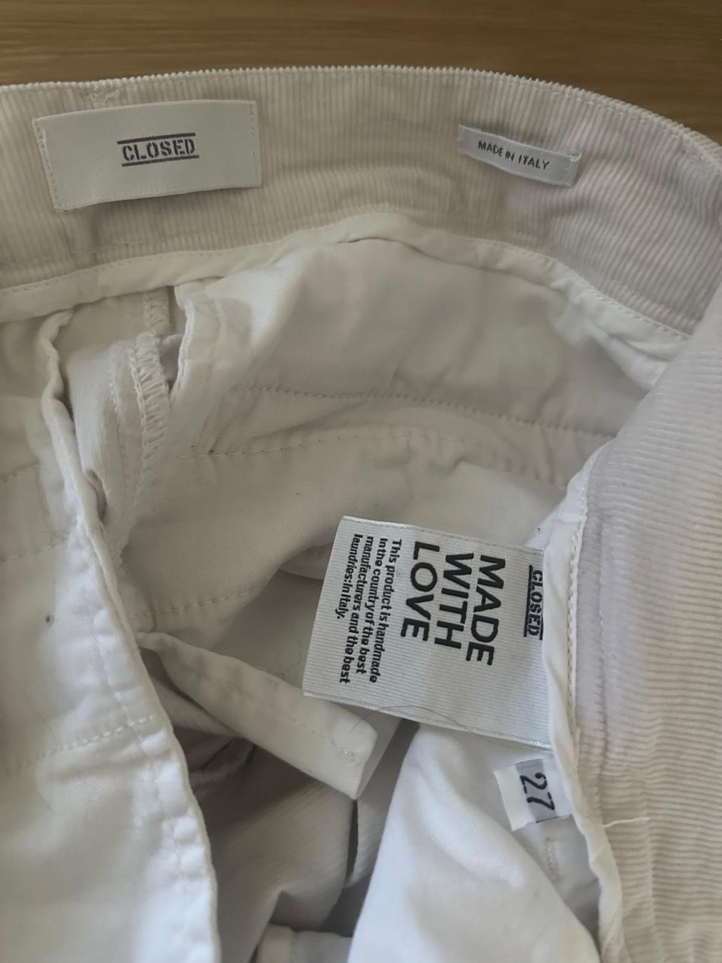 Closed Pantaloni: Elfenbeinfarbene Hose von CLOSED – Usato da Neuhausen venduto da Lechasseur 7
